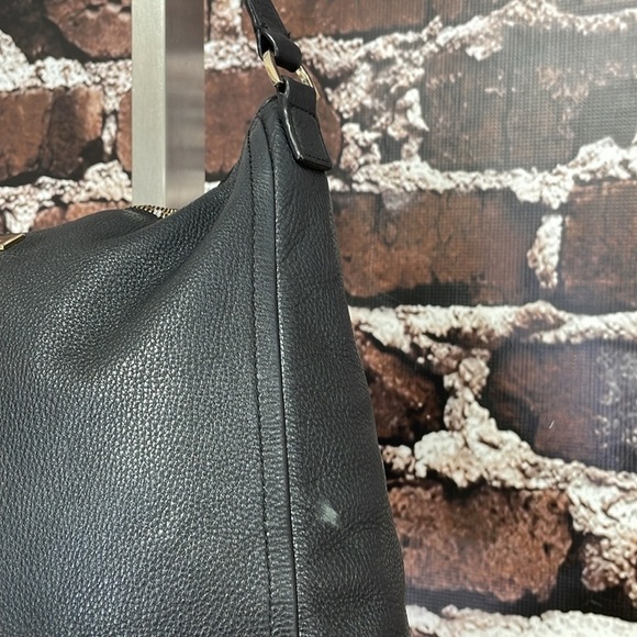 KATE SPADE Purse Hobo Shoulder Bag Black Pebbled Leather - Picture 7 of 12